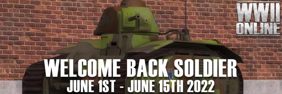 Welcome Back Soldier Event 1-15 Jun - all accounts 'premium'